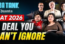 MBA Tank – India’s First Shark Tank Style CAT Coaching Pitch by iQuanta! MBA Tank by iQuanta