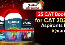 25 CAT Books Give Away on Christmas to CAT 2026 Needy Aspirants by iQuanta Giveaway to CAT 2026 Needy Aspirants by iQuanta