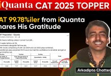 Success Story of a CAT 2025 Topper Arkadipta Chatterjee 99.78%iler CAT Topper