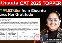 CAT 2025 Topper of iQuanta Scored 99.53%ile – Cover Inspiring Journey of Kashvi Bhatia CAT Topper - Kashvi Bhatia