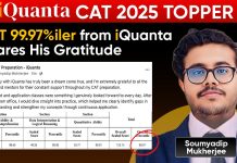 CAT 2025 Topper Soumyadip Mukherjee Scored 99.97%ile – Detailed Journey of an iQuanta Student CAT Topper - Soumyadip Mukherjee