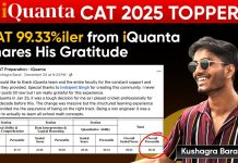 From 9 Marks in Mocks to Becoming a CAT Topper (99.33%ile) – How iQuanta Application Classes Helped in CAT Preparation CAT Topper 2025