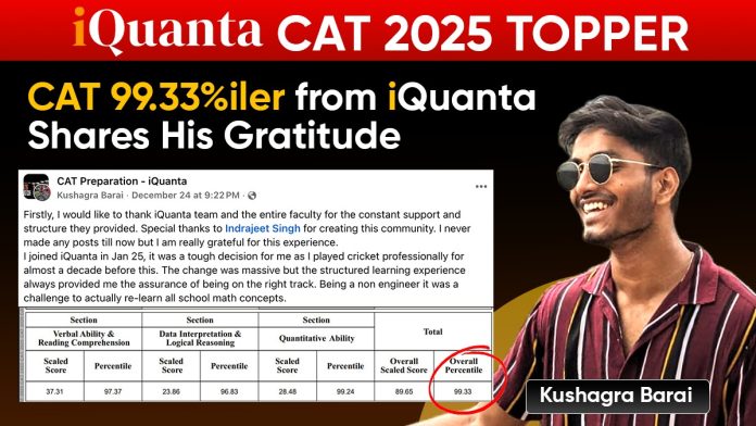 CAT Topper 2025 CAT Topper 2025