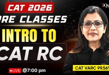 CAT 2026 Pre Classes: Intro To CAT RC by Shabana Ma’am – First Class Today at 7 PM CAT 2026 VARC Strategy