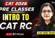 CAT 2026 Pre Classes: Intro To CAT RC by Shabana Ma’am – First Class Today at 7 PM CAT 2026 VARC Strategy