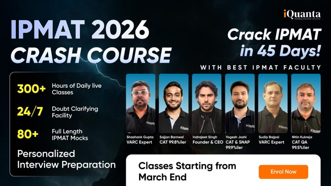 IPMAT Crash Course 2026 by iQuanta & Detailed Structure - iQuanta