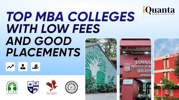 MBA Colleges With Low Fees and Good Placements