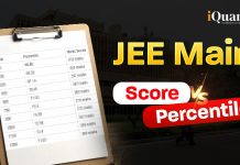 JEE Main Score VS Percentile JEE Main Score VS Percentile