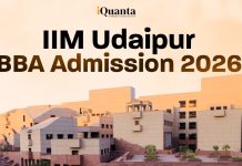 IIM Udaipur BBA Admission 2026 – Dates, Eligibility, Fees, Selection Process and More IIM Udaipur BBA Admission 2026