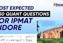 Most Expected 250 Quant Questions for IPMAT Indore IPMAT Indore Quant Questions