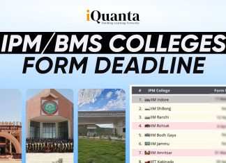 IPM/BMS Colleges Form Deadlines IPM/BMS Colleges form deadline