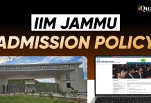 IIM Jammu IPM Admission Policy 2026 IIM Jammu IPM Admission Policy