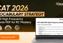 CAT 2026 Vocabulary Strategy: 300 High Frequency Words PDF for RC Mastery (Free Download PDF) CAT 2026