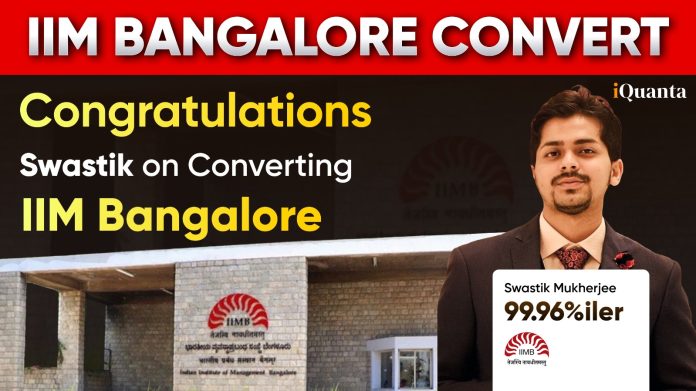 CAT Topper - Swastik Mukherjee