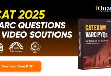 CAT Exam VARC: Past Year Slot-Wise PYQs with Video Solutions (Download Free PDF) CAT Exam VARC Past Year Questions