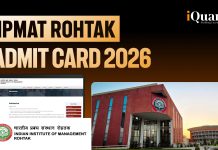 IPMAT Rohtak Admit Card 2026 is Out Now, Check How to Download & More IPMAT Rohtak Admit Card 2026
