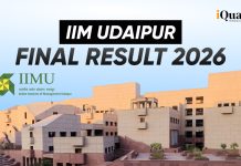IIM Udaipur 2026 Final Result is Out Now, Steps to Check, MBA Fees & More IIM Udaipur Final Result 2026