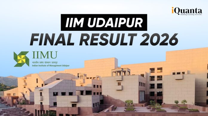 IIM Udaipur Final Result 2026