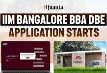 IIM Bangalore 2026 BBA DBE Application Process Start – Check Application Fees, How to Apply & More IIM Bangalore BBA DBE