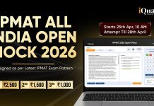 iQuanta IPMAT All India Open Mock 2026 Live, Get Exclusive Cash Prizes & More All India IPMAT Mock Test 2026