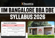 IIM Bangalore BBA DBE 2026 Syllabus & Detailed Exam Pattern IIMB BBA DBE 2026