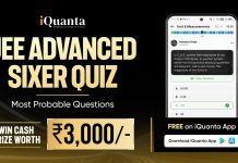 6 Days, 12 Questions & 1 Goal – JEE Advanced 2026 Quiz Challenge by iQuanta JEE Advanced Sixer Quiz