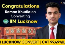 iQuanta Student Raman Khudia Cracked CAT in the First Attempt with 99.49%ile & Finally Converted to IIM Lucknow & IIM Kozhikode CAT Topper Success Story