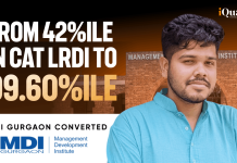 iQuanta Student Converted MDI Gurgaon: From 42%ile in CAT LRDI to 99.60%ile CAT Topper