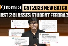 iQuanta’s CAT 2026 New Batch Started, Amazing Feedback by Students in First 2 Classes CAT 2026