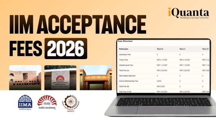IIM Acceptance Fees