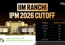 IIM Ranchi IPM 2026 Cutoffs Out, Past Year Cutoff Trend & More IIM Ranchi IPM 2026 Cutoff
