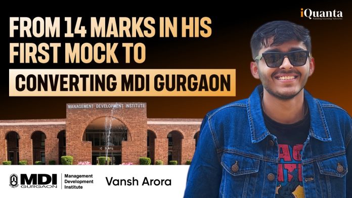 CAT Topper Vansh Arora CAT Topper Vansh Arora