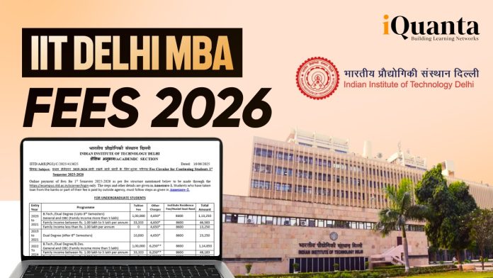 IIT Delhi MBA Fees