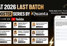 CAT 2026 Last Batch Booster Series by iQuanta With Detailed Schedule of Live Sessions on YouTube CAT 2026
