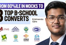 From Scoring Just 80%ile Score in Mocks to Convert 8 B-Schools in India CAT Topper
