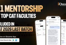 1:1 Mentorship & Guidance by iQuanta: Ask Your Doubts from Top CAT Faculties CAT 2026
