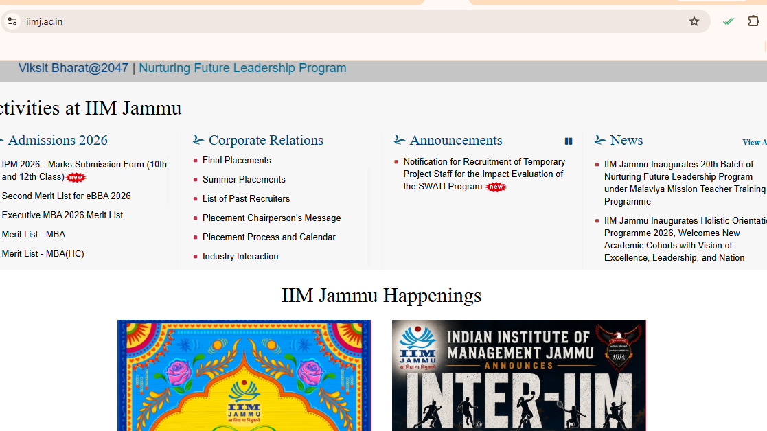 IIM Jammu IPM