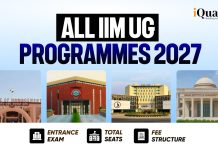 All IIM UG Programmes 2027: Total Seats, Courses, Fees & Exams IIM UG 2027 Programmes
