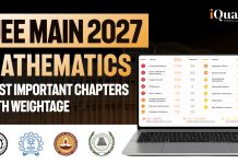 JEE Main 2027: Most Important Topics for Mathematics With Weightage JEE Main 2027