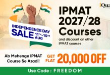 iQuanta IPMAT Freedom Sale: Save Rs. 20,000 on IPMAT Courses – Mega Price Drop IPMAT Freedom Sale