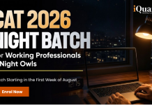 CAT 2026 Night Batch By iQuanta: Cover Entire Syllabus in 4 Months CAT 2026 Night Batch