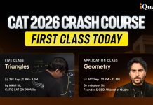 CAT 2026 Crash Course Starting Today: First Class With CAT Geometry CAT Crash Course 2026