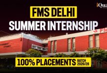 FMS Delhi Summer Internship Report (Batch 2026-28): Rs. 6 lakh Highest Stipend, Recruiters & More FMS Delhi Summer Internships